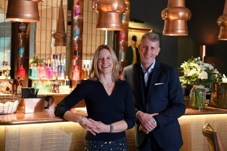 Adnams' Andy Wood and Jenny Hanlon (Warren Page, of Pagepix.)
