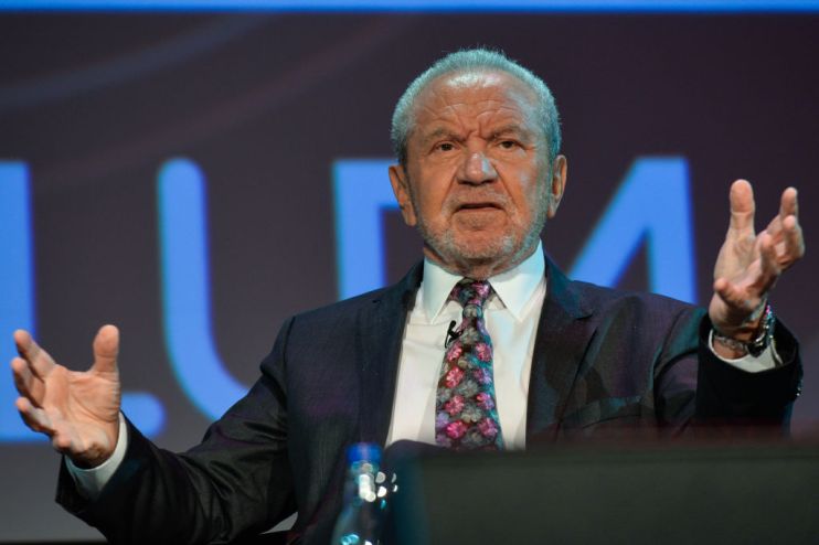 Lord Alan Sugar. (Photo by Artur Widak/NurPhoto via Getty Images)