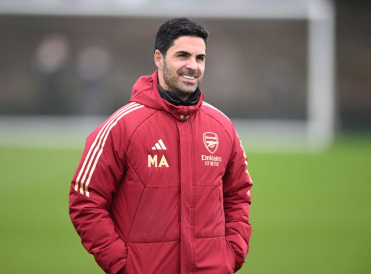 Arsenal FC Training Session And Press Conference - UEFA Champions League 2023/24