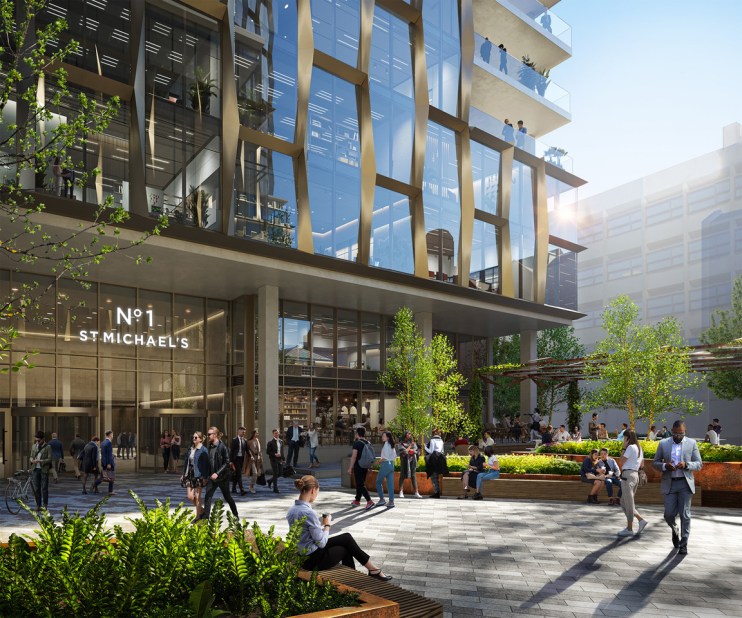 No 1 St Michael's is a &pound;150m development.