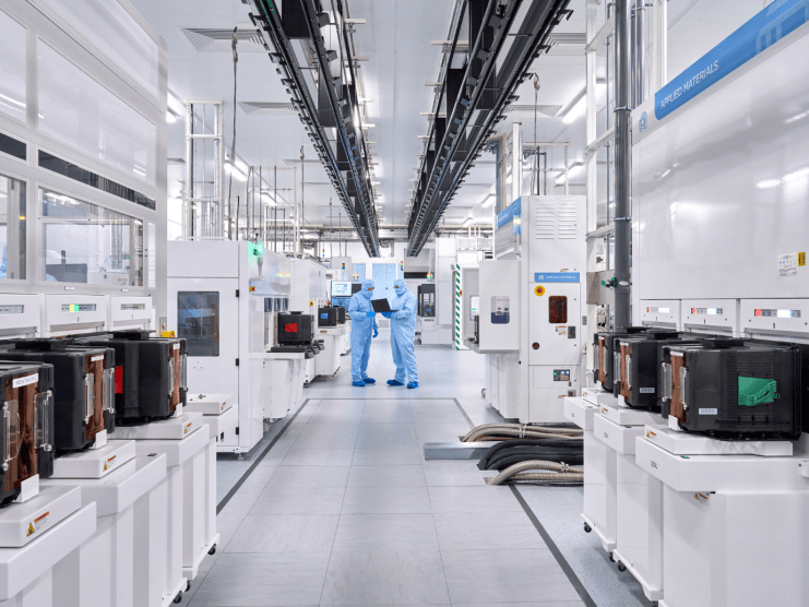 The UK&rsquo;s first 300mm semiconductor fabrication line at Pragmatic Park, Durham, UK.