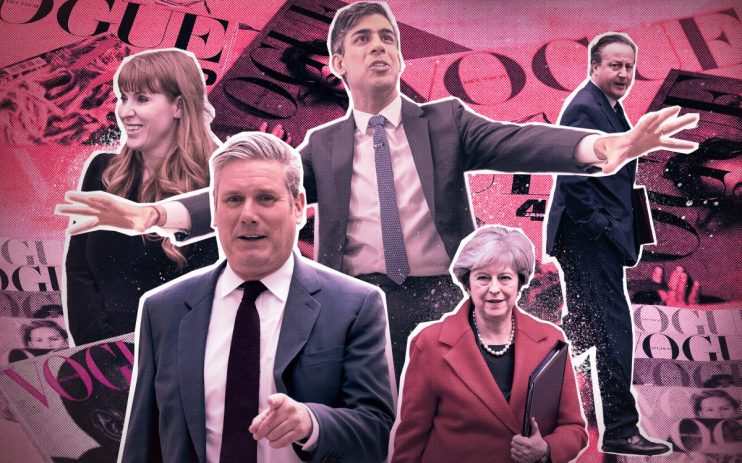 rishi sunak keir starmer vogue grazia david cameron
