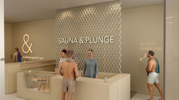 Visitors can discover the endless benefits of heat, cold, and everything in between at Sauna and Plunge.