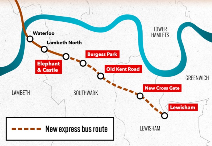 Sadiq Khan has announced plans for a &lsquo;Bakerloop&rsquo; bus route along the proposed Bakerloo Tube line extension. Photo: Labour