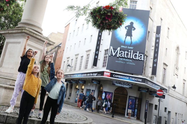 The RSC's production of Matilda is staged at London's Cambridge Theatre.