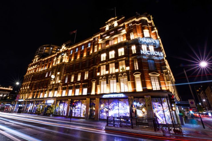 Sales at Harvey Nichols have passed the &pound;200m mark for the first time since before the Covid-19 pandemic.