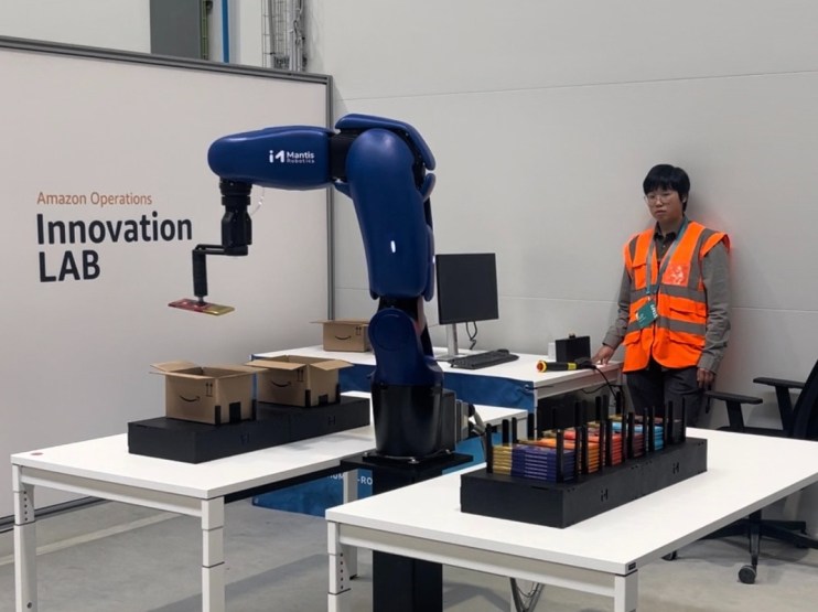Amazon is exploring funding opportunities with a number of tech startups based in the UK via its $1bn (&pound;800m) industrial innovation fund.