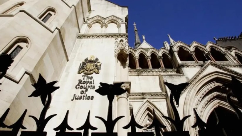 Royal Courts of Justice facade, representing BHPs failed appeal in Brazil dam disaster case under environmental law