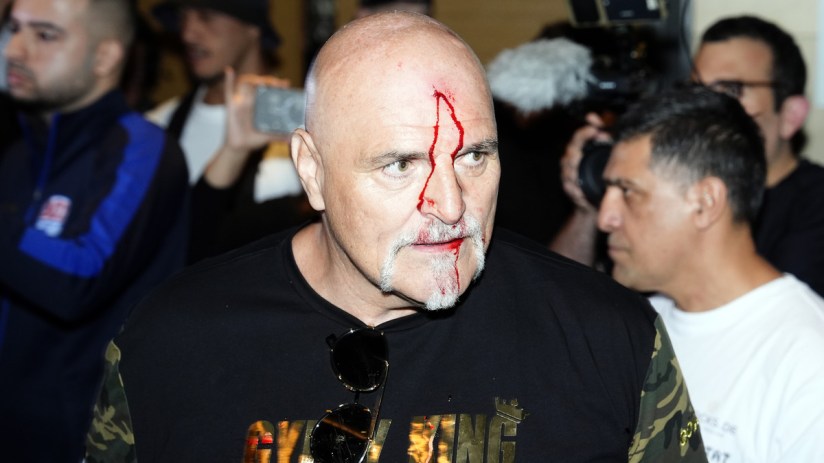 The build up to Tyson Fury&rsquo;s fight against Ukrainian Oleksandr Usyk got off to an explosive start in Riyadh with the Brit&rsquo;s father John allegedly headbutting one of the opposition crew.