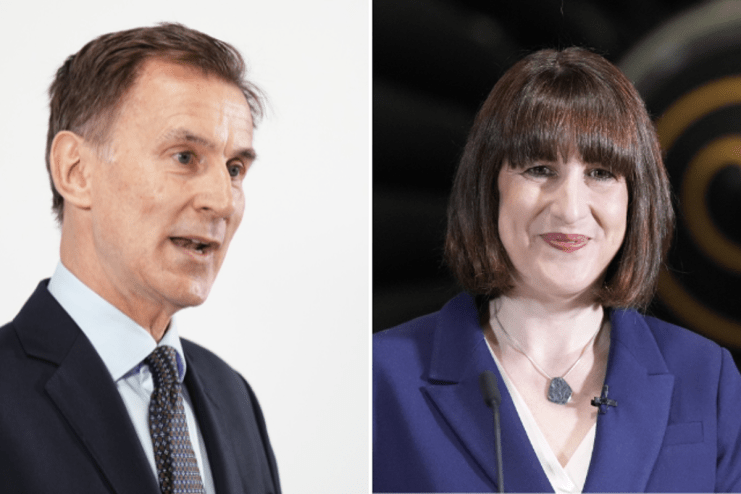 The Tories and Labour have become embroiled in a row over VAT after Chancellor Jeremy Hunt accused Keir Starmer&rsquo;s party of &ldquo;flip-flopping&rdquo; over tax policy. Photos: PA