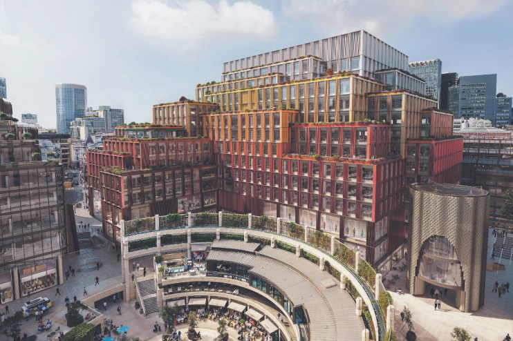 British Land is developing the Broadgate estate near Liverpool Street