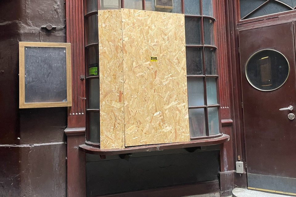 Simpsons Tavern vandalised as it fights for its survival (Credit: Photo by Katie Wignall, Look Up London”