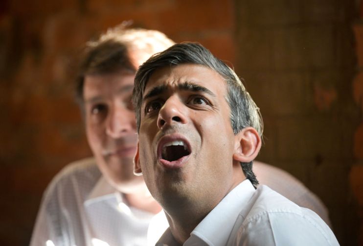 Conservative Leadership Hopeful Rishi Sunak Watches The Women's Euro 2022 Final