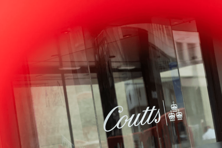 A general view of Coutts bank on The Strand on July 20, 2023 in London. (Photo by Dan Kitwood/Getty Images)