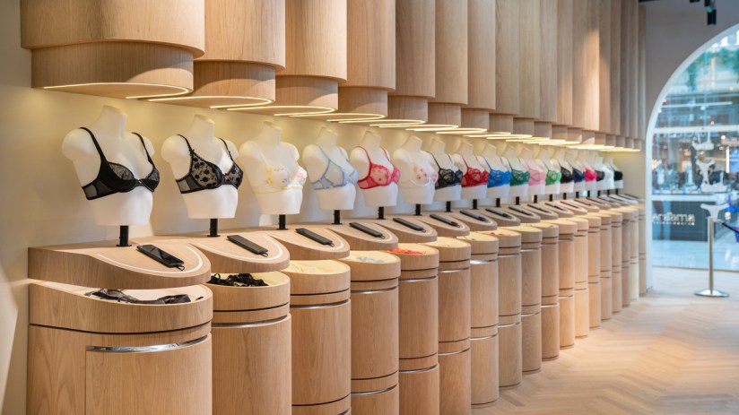 Inside Lounge's store at Westfield in London.