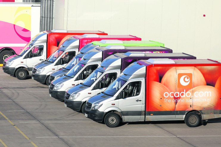Ocado reported revenue of &pound;674m in the first half of the year