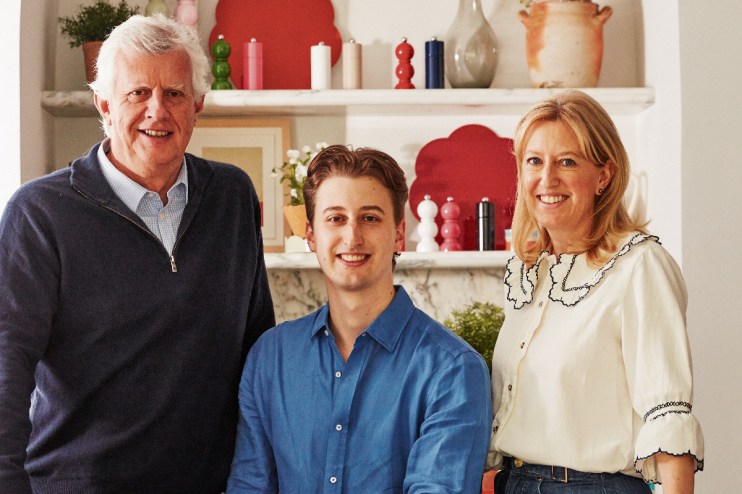 Pictured: David, Harry and Sarah of British luxury brand Addison Ross