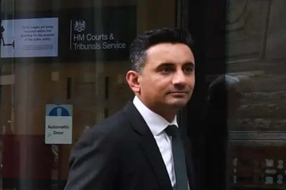 Pragnesh Modhwadia outside court. Source: Michael Cross, Law Society Gazette
