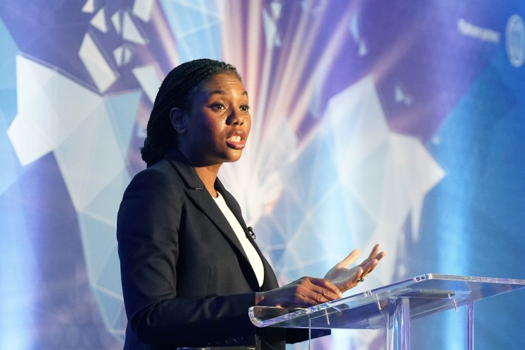 Kemi Badenoch appeared to hint at her future leadership ambitions during a business debate, saying &ldquo;we will talk about leadership things after an election&rdquo;. Photo: PA