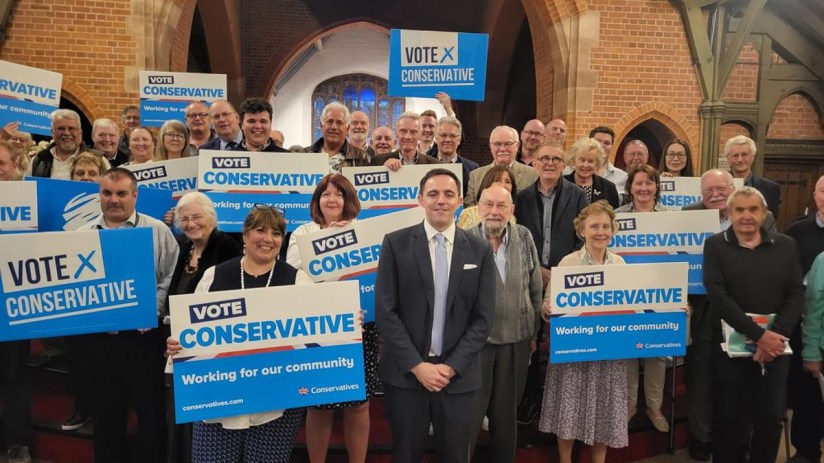 JP Morgan banker and ex-army officer Ed McGuinness has been selected to stand for the Conservatives in Michael Gove&rsquo;s former seat of Surrey Heath. Photo: Surrey Heath Conservatives