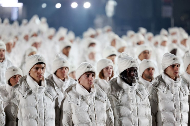 A general view of Moncler 70th anniversay performance during the Milan Fashion Week Womenswear Spring/Summer 2023 on September 24, 2022 in Milan, Italy. (Photo by Pietro S. D'Aprano/Getty Images)