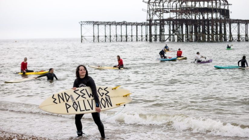 Water firms have long been the target of anti-pollution protests
