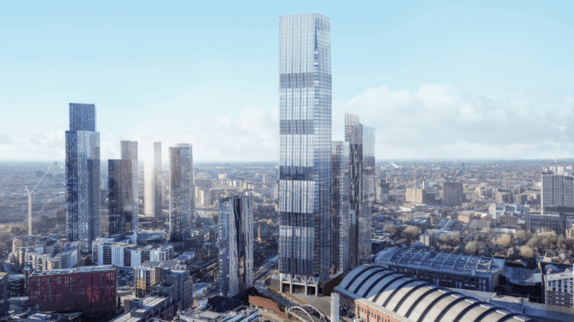 The Viadux 2 scheme in Manchester could become the largest skyscraper outside London if it's approved.
