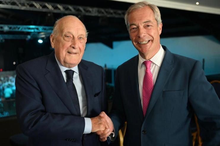 Election 2024: Former Tory donor switches to Farage&rsquo;s Reform UK