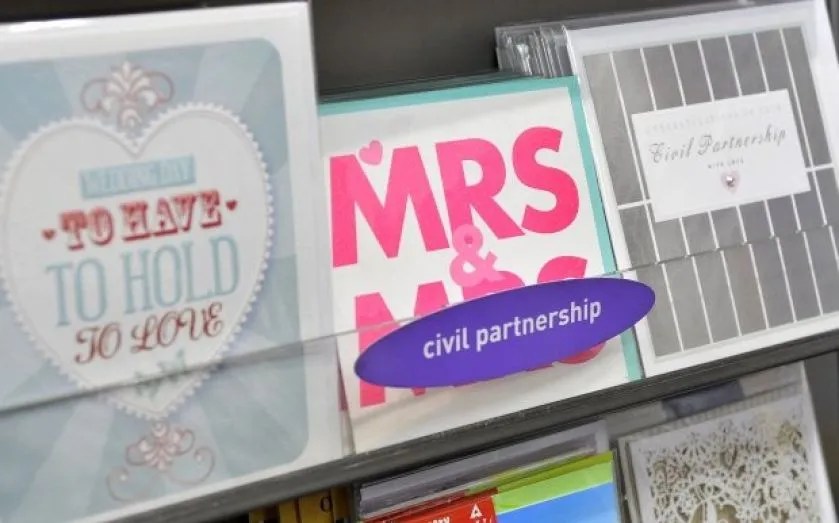 Greetings cards in UK store