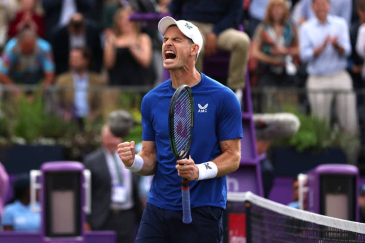 Andy Murray&rsquo;s farewell to Queen&rsquo;s started with his second win in seven years at the London ATP event.