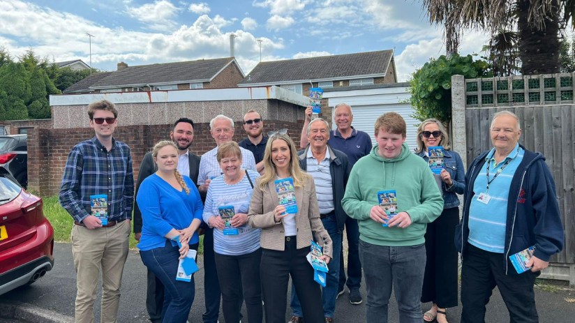 Conservative candidate Laura Trott campaigning in Sevenoaks. Photo: CityAM