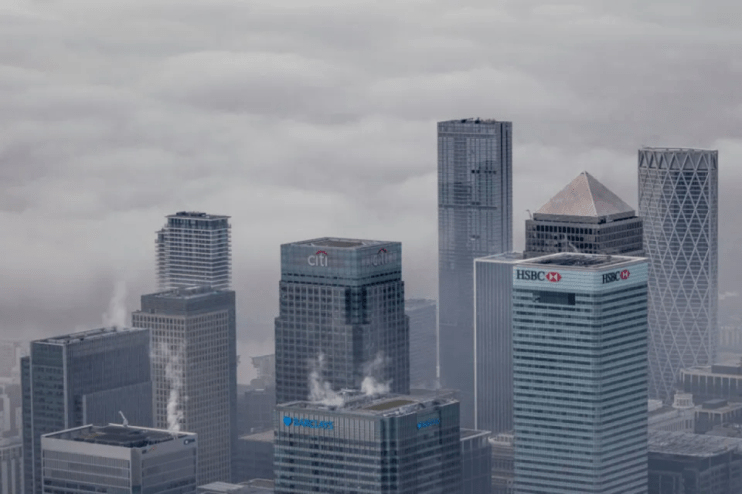 Skyline of banks.