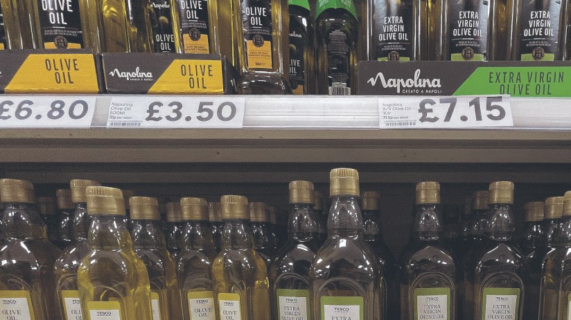 Princes makes food and drink products for a number of household name brands, including cooking oils for Olivio. Here its product sits on display in a Tesco supermarket. (Photo by Christopher Furlong/Getty Images)