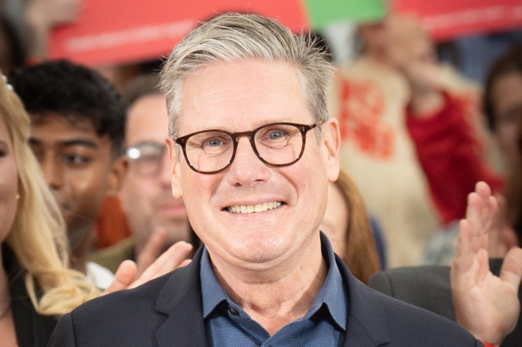 Labour could be on course for a 212-seat majority - the biggest for any single party since 1832 - a YouGov poll has projected with just hours to go until the country votes. Photo: PA