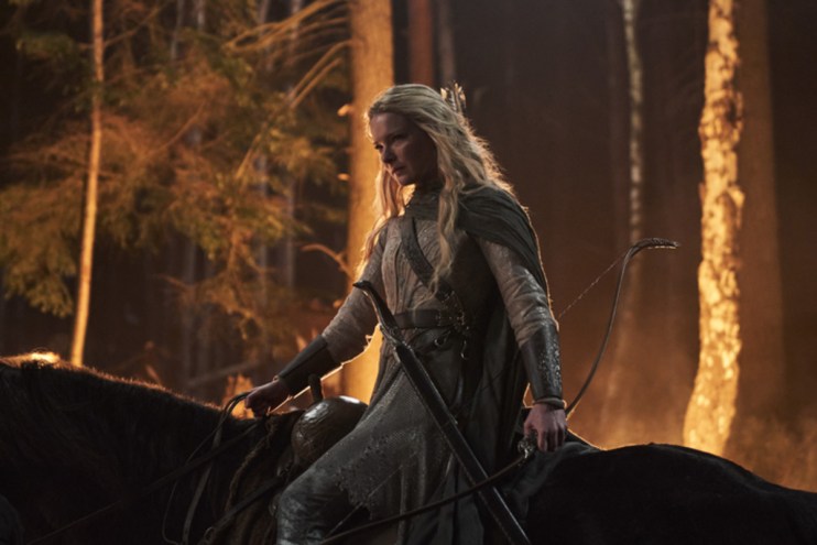 Morfydd Clark as Galadriel in The Lord of the Rights: The Rings of Power. Credit - Ross Ferguson / Prime Video