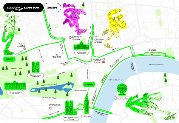 Prepare for over 17,000 runners racing through the city this weekend, as the Saucony London 10k takes over the capital&nbsp;
