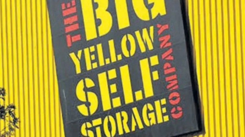 Big Yellow Storage logo on a storage site