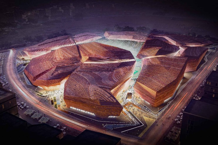 Saudi Arabia is probably going to be hosting the 2034 Fifa World Cup. They are the only bidder at the moment and the process has closed, so it's odds on. And, unsurprisingly, they've gone all out in their stadium design.