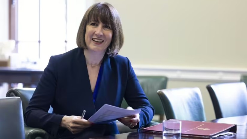 Rachel Reeves delivering a speech on the proposed four percent National Living Wage increase at the UK Budget meeting.