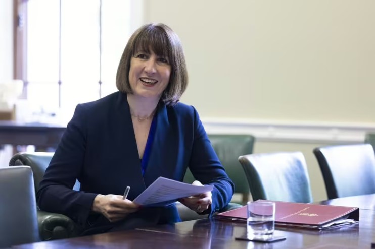 Rachel Reeves delivering a speech on the proposed four percent National Living Wage increase at the UK Budget meeting.