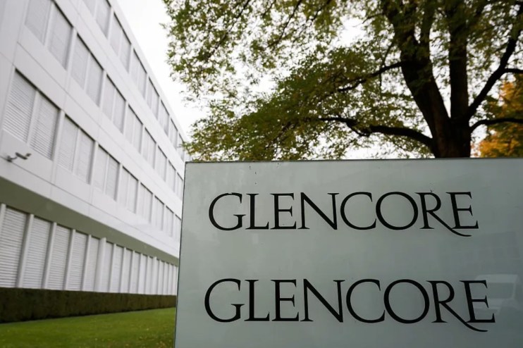 The Glencore sign outside one of its offices