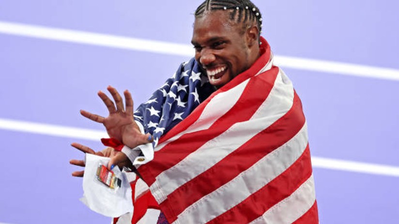 American Noah Lyles beat Kishane Thompson to the Paris 2024 100m gold medal by just 0.005 seconds to win the most iconic race at the Olympic Games.