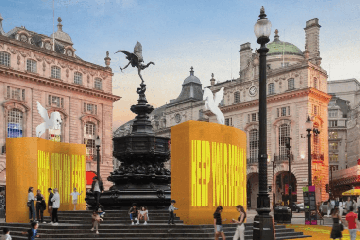 The new Yinka Ilori piece will appear from 20 August