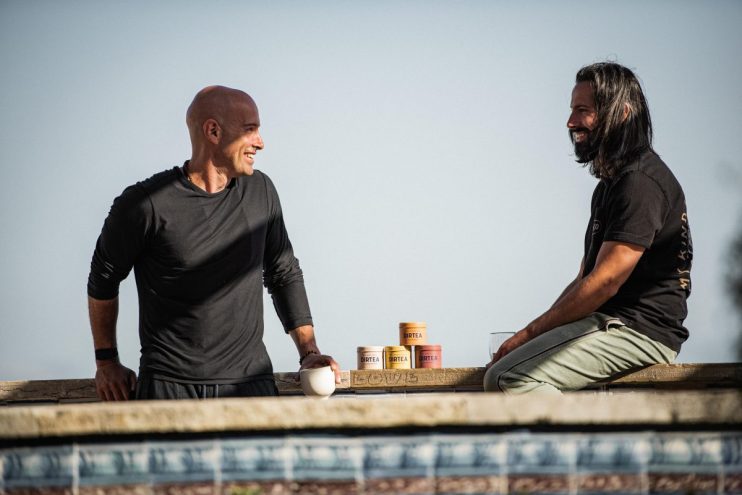 Andrew and Simon Salter's personal journey to combat stress has exploded into Dirtea