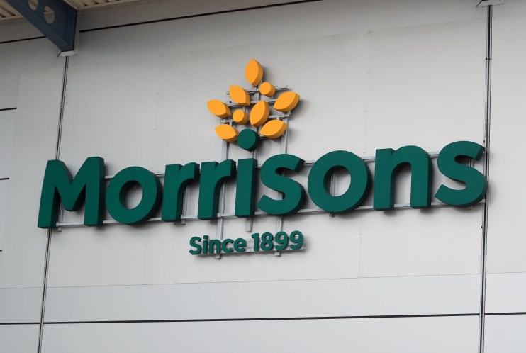 Morrisons Supermarket signage, as the supermarket group has agreed a &pound;331 million property deal as part of efforts to slash its significant debt pile. Photo credit should read: Mike Egerton/PA Wire