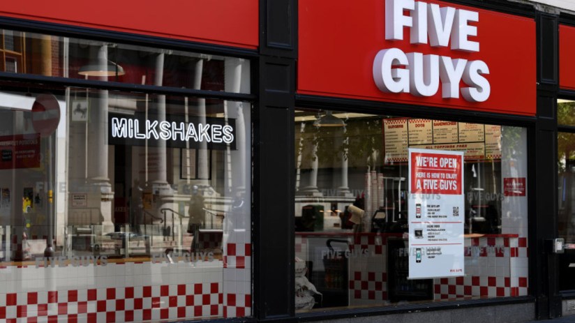 The European arm of Five Guys is headquartered in London. (Photo by Ross Kinnaird/Getty Images)
