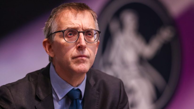 Sam Woods, deputy governor for prudential regulation at the Bank of England (BOE) and chief executive officer of the Prudential Regulation Authority (PRA), said the regulator was mindful pf pressing ahead of other countries. Photographer: Hollie Adams/Bloomberg via Getty Images