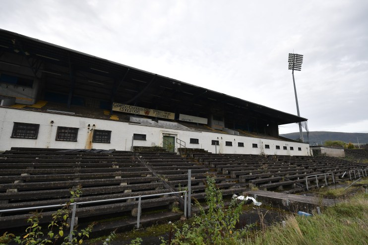 Casement Park in Belfast was due to be revamped for Euro 2028 but funding has been withdrawn