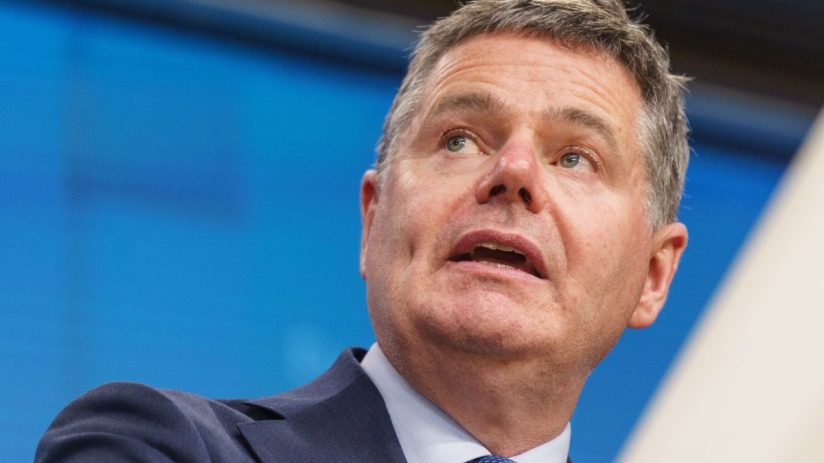 Paschal Donohoe, president of Eurogroup, hailed a 'new footing' in UK/EU ties in a speech in Canada. Photographer: Simon Wohlfahrt/Bloomberg via Getty Images