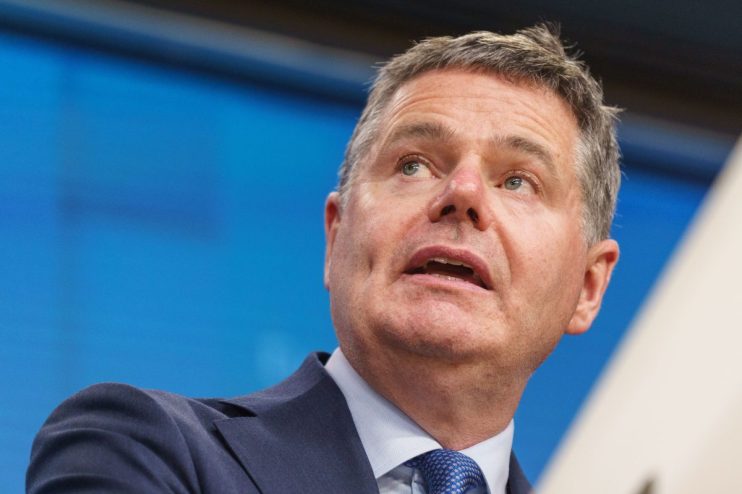 Paschal Donohoe, president of Eurogroup, hailed a 'new footing' in UK/EU ties in a speech in Canada. Photographer: Simon Wohlfahrt/Bloomberg via Getty Images